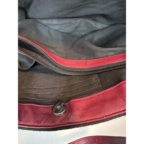 Carolee Vintage Embroidered Black Wool Hand Bag Purse, Acorn Motif With Beads - Picture 7 of 12